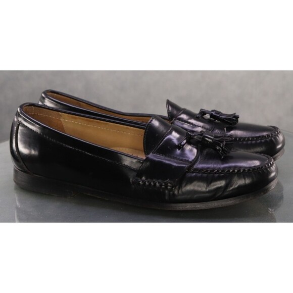 Cole Haan Pinch Men's Tassel Loafers Shoes Size 12 B Leather Black - Picture 4 of 11